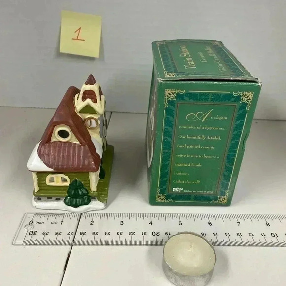 Giftco Inc Ceramic Train Station Votive Candle Holder - Picture 7 of 7